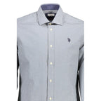 U.S. POLO ASSN. Azzurro Cotton Men's Shirt