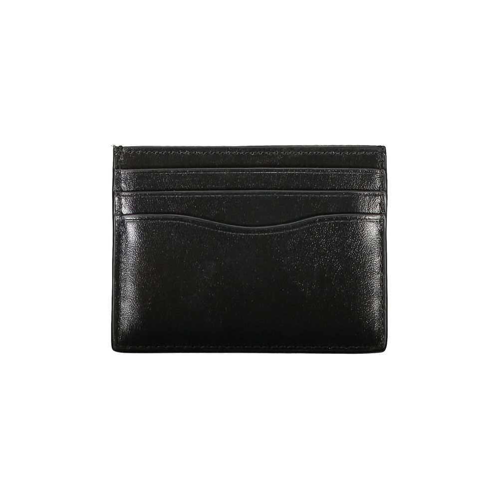 Calvin Klein Nero leather men's wallet with multiple card slots and a sleek, minimalist design.