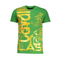 Cavalli Class Verde cotton men's T-shirt featuring a classic crew neck and short sleeves, with subtle brand logo detail.