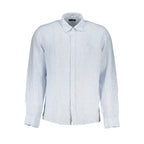 North Sails Azzurro linen men's shirt displayed, featuring a classic fit with a button-down collar and lightweight fabric.