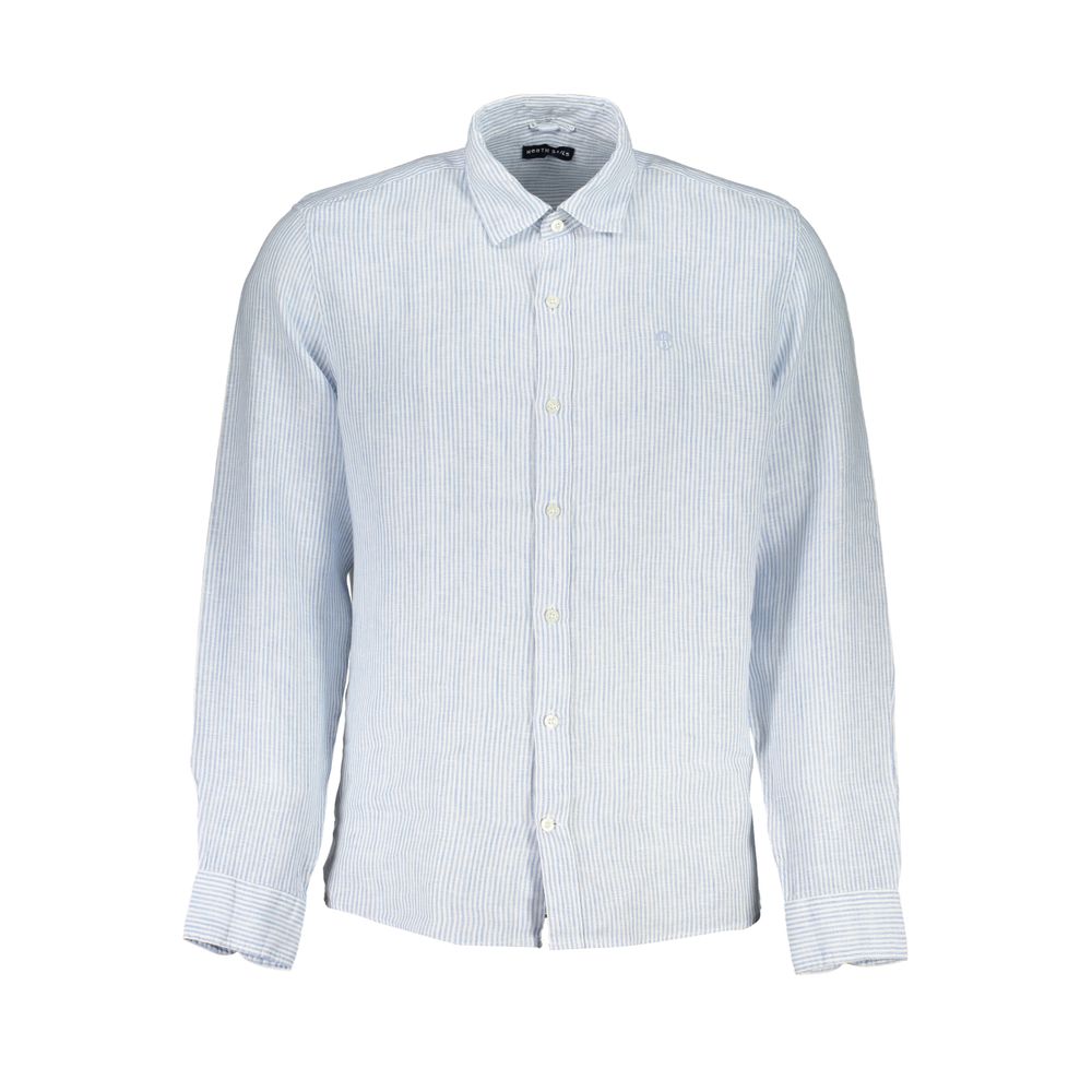 North Sails Azzurro linen men's shirt displayed, featuring a classic fit with a button-down collar and lightweight fabric.