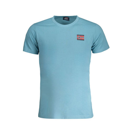 Norway 1963 Light Blue Cotton Men T-Shirt Norway 1963