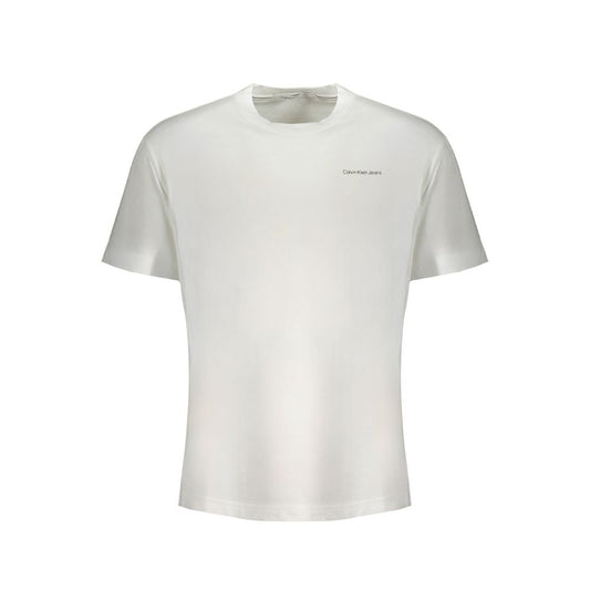 Calvin Klein White Cotton T-Shirt Calvin Klein