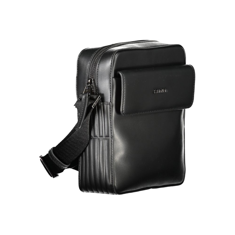 Calvin Klein Black Polyester Men Shoulder Bag Calvin Klein