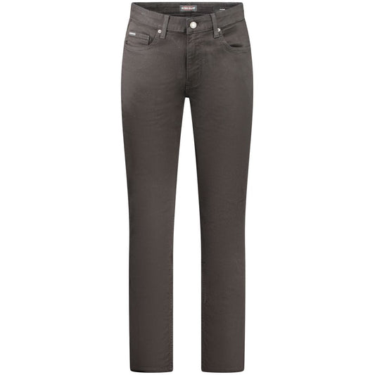 Guess Jeans Black Cotton Men Slim Jean Guess Jeans