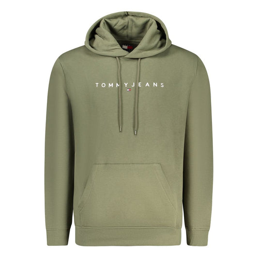 Tommy Hilfiger Green Cotton Men Sweater Tommy Hilfiger