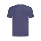 Blue Fila men's organic cotton T-shirt, casual fit, soft fabric, with Fila logo on front, versatile for everyday wear.