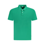 Pepe Jeans Verde cotton men's polo shirt with a classic collar and short sleeves, displayed on a plain background.