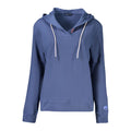 Blue North Sails cotton women's sweatshirt with a relaxed fit and crew neckline, showcasing casual comfort and classic style.