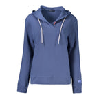 Blue North Sails cotton women's sweatshirt with a relaxed fit and crew neckline, showcasing casual comfort and classic style.