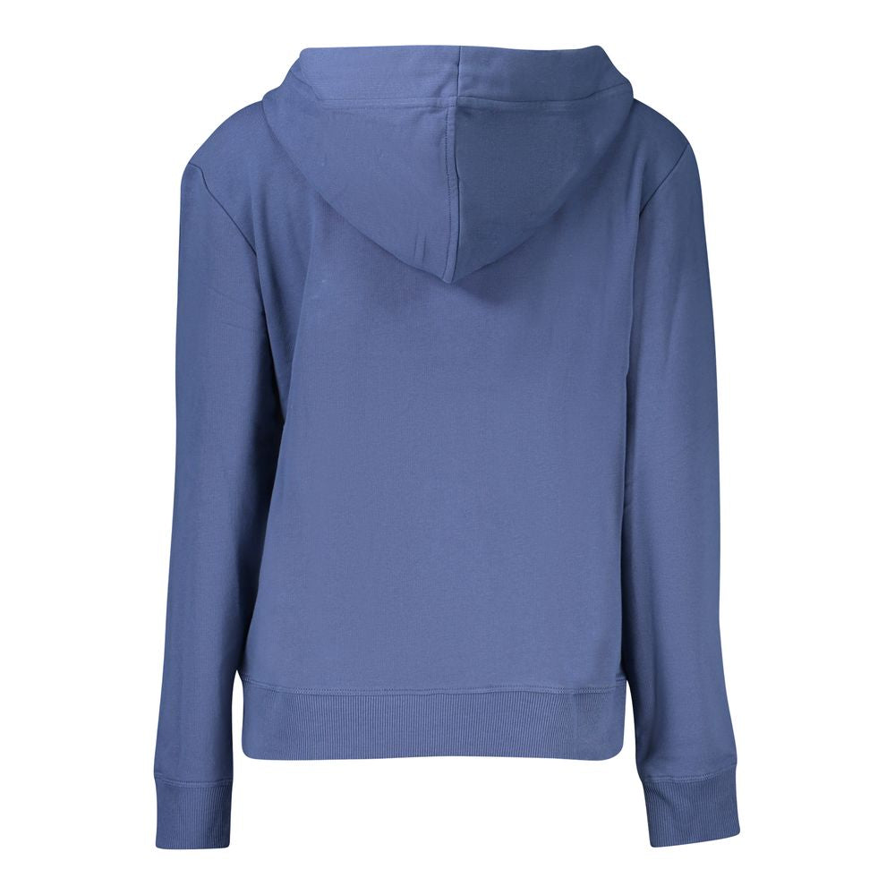 Blue cotton women's sweatshirt by North Sails featuring a relaxed fit and casual style, shown on a plain background.