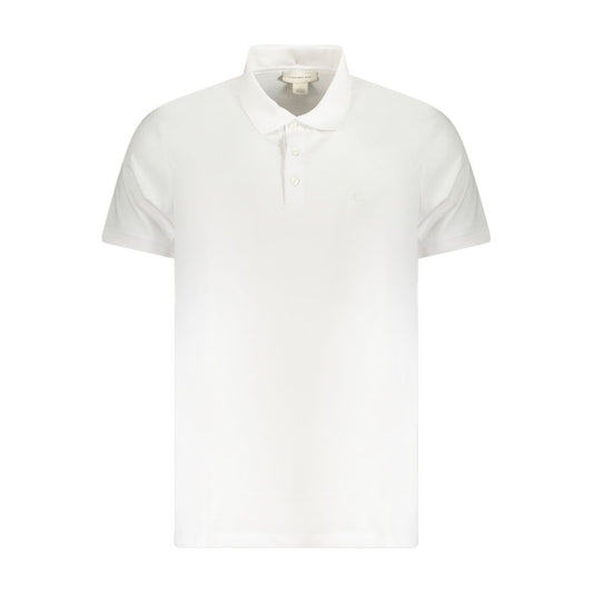 Calvin Klein White Cotton Men Polo Shirt Calvin Klein