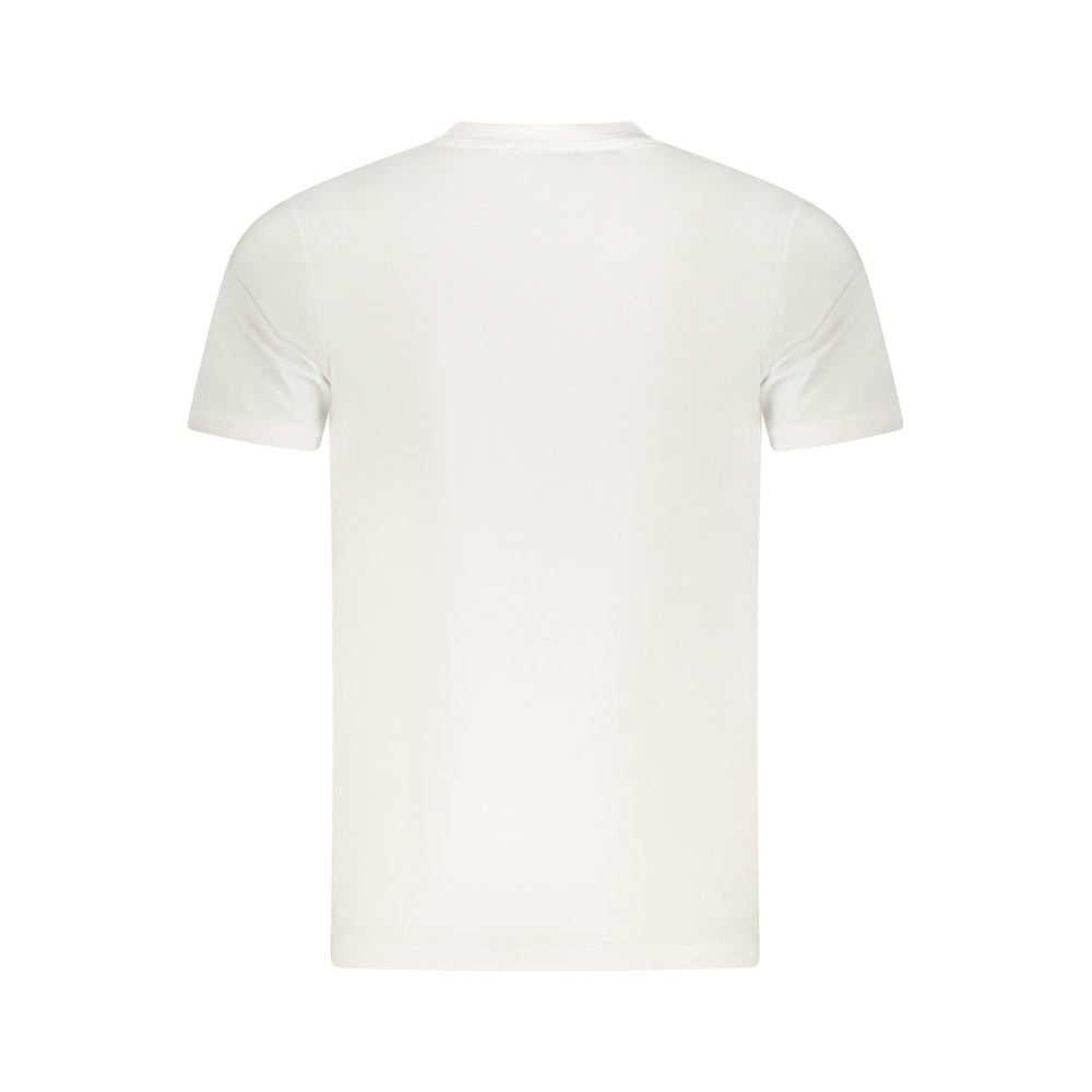 Cavalli Class White Cotton Men T-Shirt Cavalli Class