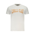 Cavalli Class Bianco cotton men's T-shirt with a simple crew neckline and clean design, made from soft white fabric.