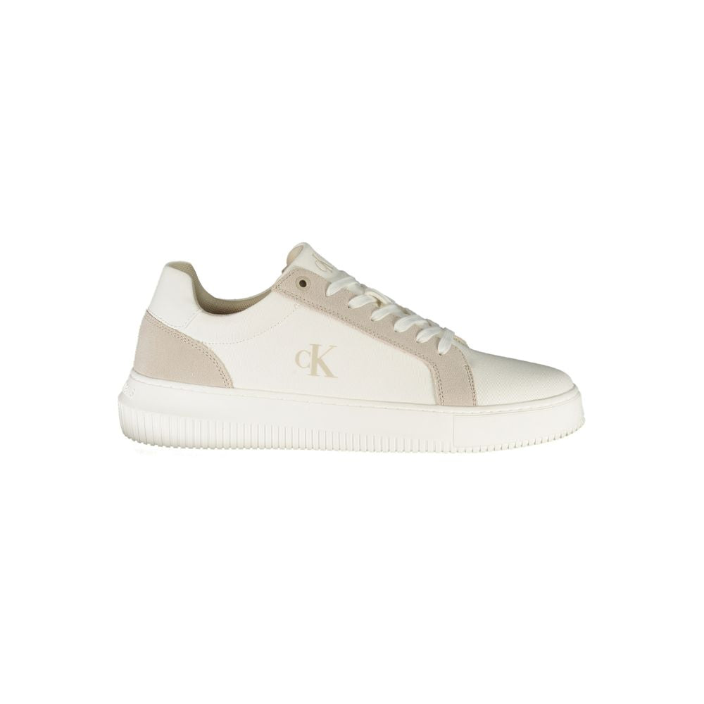 Calvin Klein White Polyurethane Men's Sneaker Calvin Klein