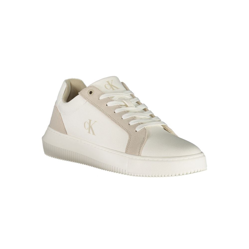 Calvin Klein White Polyurethane Men's Sneaker Calvin Klein