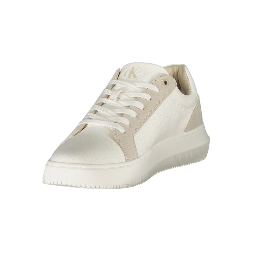 Calvin Klein White Polyurethane Men's Sneaker Calvin Klein