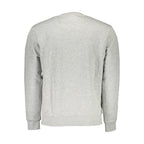 Gray North Sails cotton sweatshirt for men, featuring a comfortable fit and classic design, shown on a plain background.