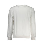 Napapijri Bianco cotton men's sweatshirt featuring a classic crewneck design and subtle branding, shown flat on a white background.