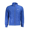 La Martina men's blue polyester jacket with a zip-up front and stand collar, designed for casual and sporty wear.