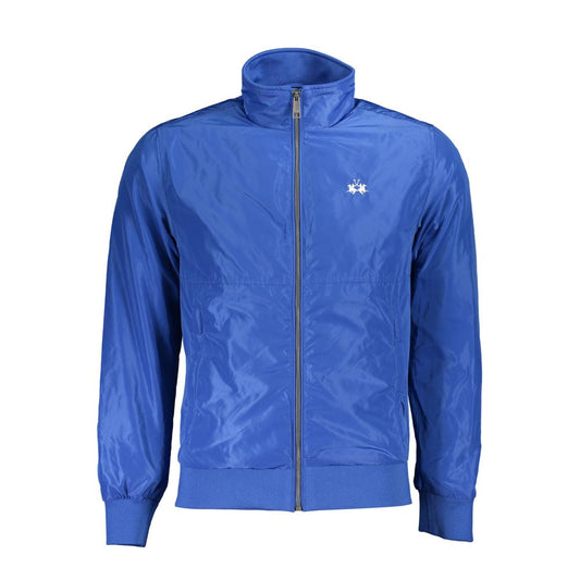 La Martina Blu Polyester Men's Jacket La Martina