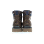 U.S. POLO ASSN. men's brown polyurethane boots with lace-up design and sturdy sole, suitable for casual or outdoor wear.