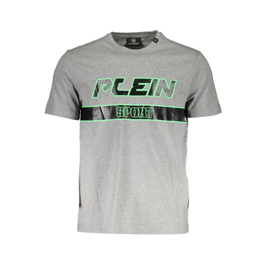 Plein Sport Grigio Cotton Men T-Shirt Plein Sport