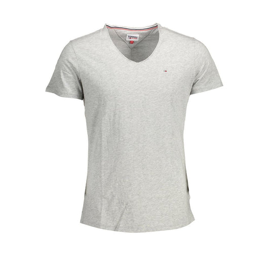 Tommy Hilfiger Grigio Cotton Male T-Shirt Tommy Hilfiger