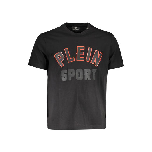 Plein Sport Black Cotton T-Shirt Plein Sport