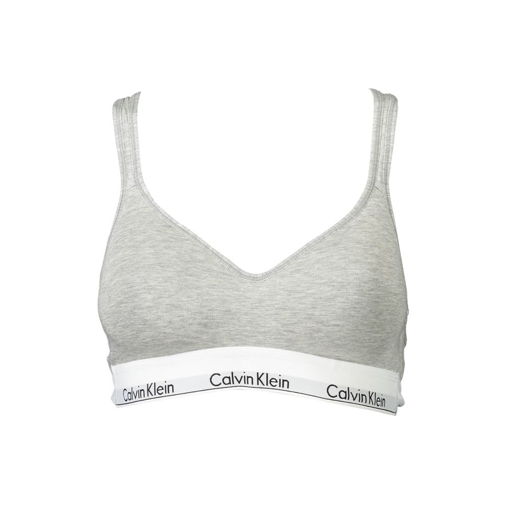 Calvin Klein Brown Cotton Women Bralette Calvin Klein