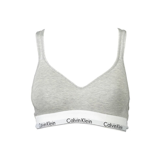 Calvin Klein Brown Cotton Women Bralette Calvin Klein