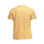Harmont & Blaine orange cotton men's polo shirt with classic collar and short sleeves, casual and stylish summer wear