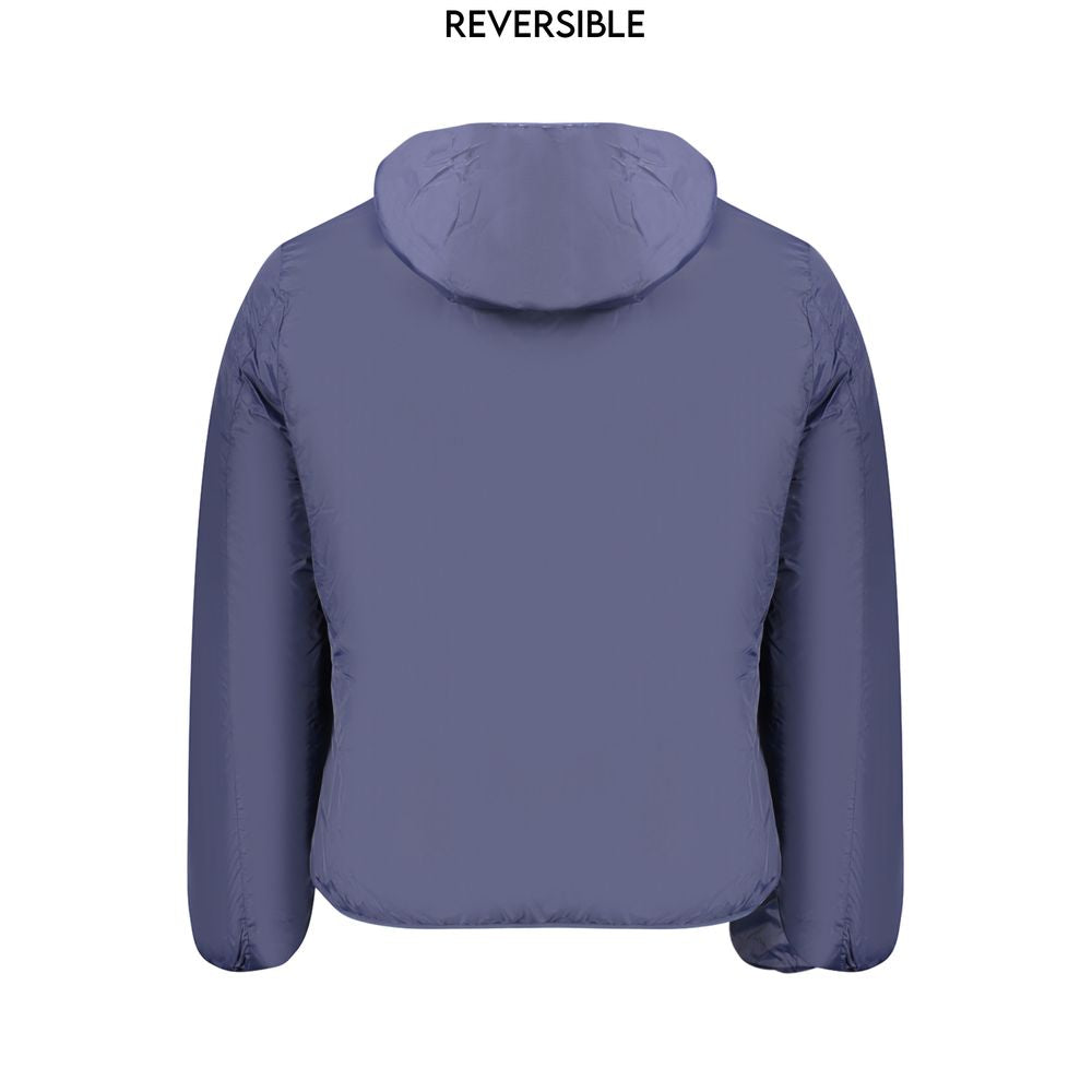 Norway 1963 blue men's jacket made of poliammide, featuring a classic design and front zipper for a stylish, functional look.