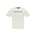 White cotton men's T-shirt by North Sails, featuring a casual fit and classic crew neckline.
