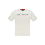 White cotton men's T-shirt by North Sails, featuring a casual fit and classic crew neckline.