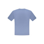 North Sails blue cotton men's T-shirt with crew neckline and short sleeves, casual and comfortable for everyday wear.