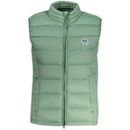 North Sails Verde Poliammide woman vest shown in green, lightweight and stylish with front zipper and sleeveless design.