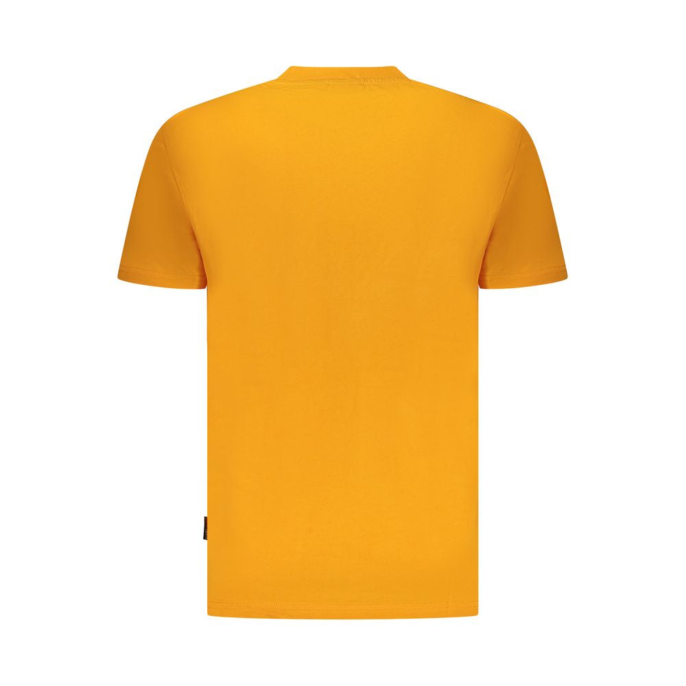 Napapijri Orange Organic Cotton Men T-Shirt Napapijri