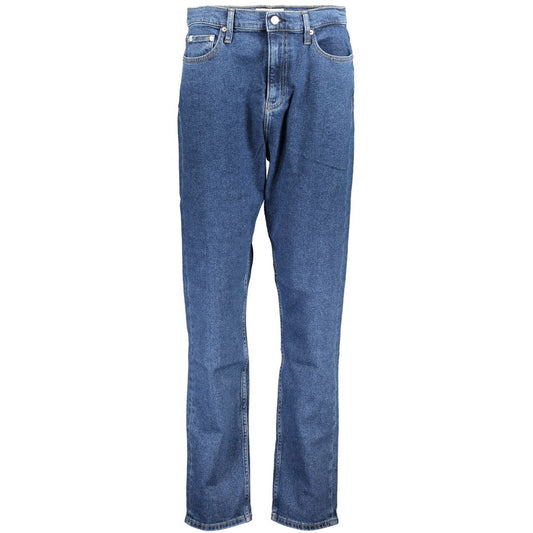 Calvin Klein Blue Cotton Jeans & Pant Calvin Klein