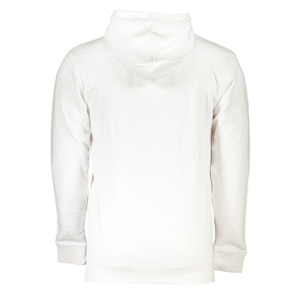 Cavalli Class Bianco cotton men's sweatshirt with crew neck and long sleeves, casual style, front design details visible.