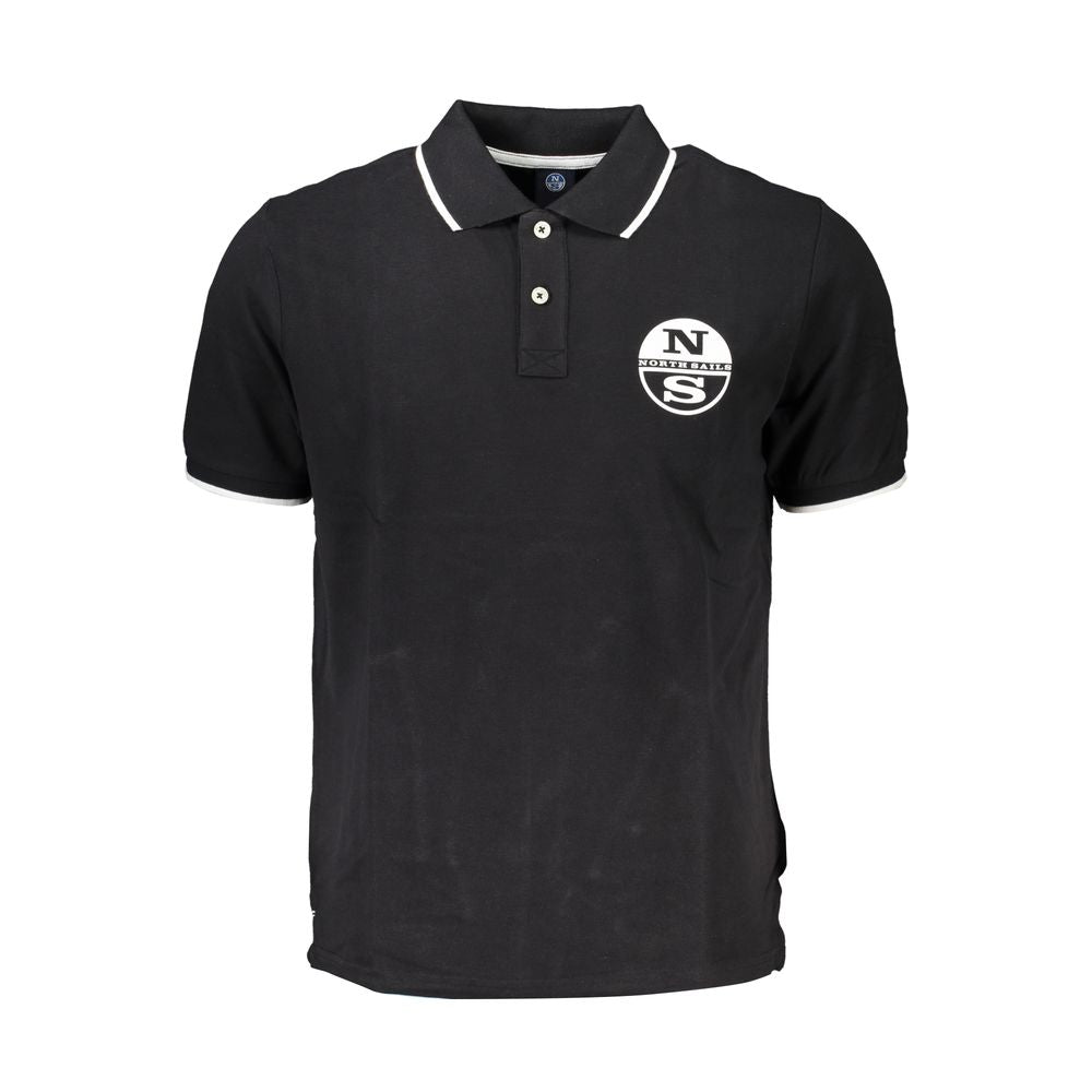 North Sails Black Cotton Polo Shirt North Sails