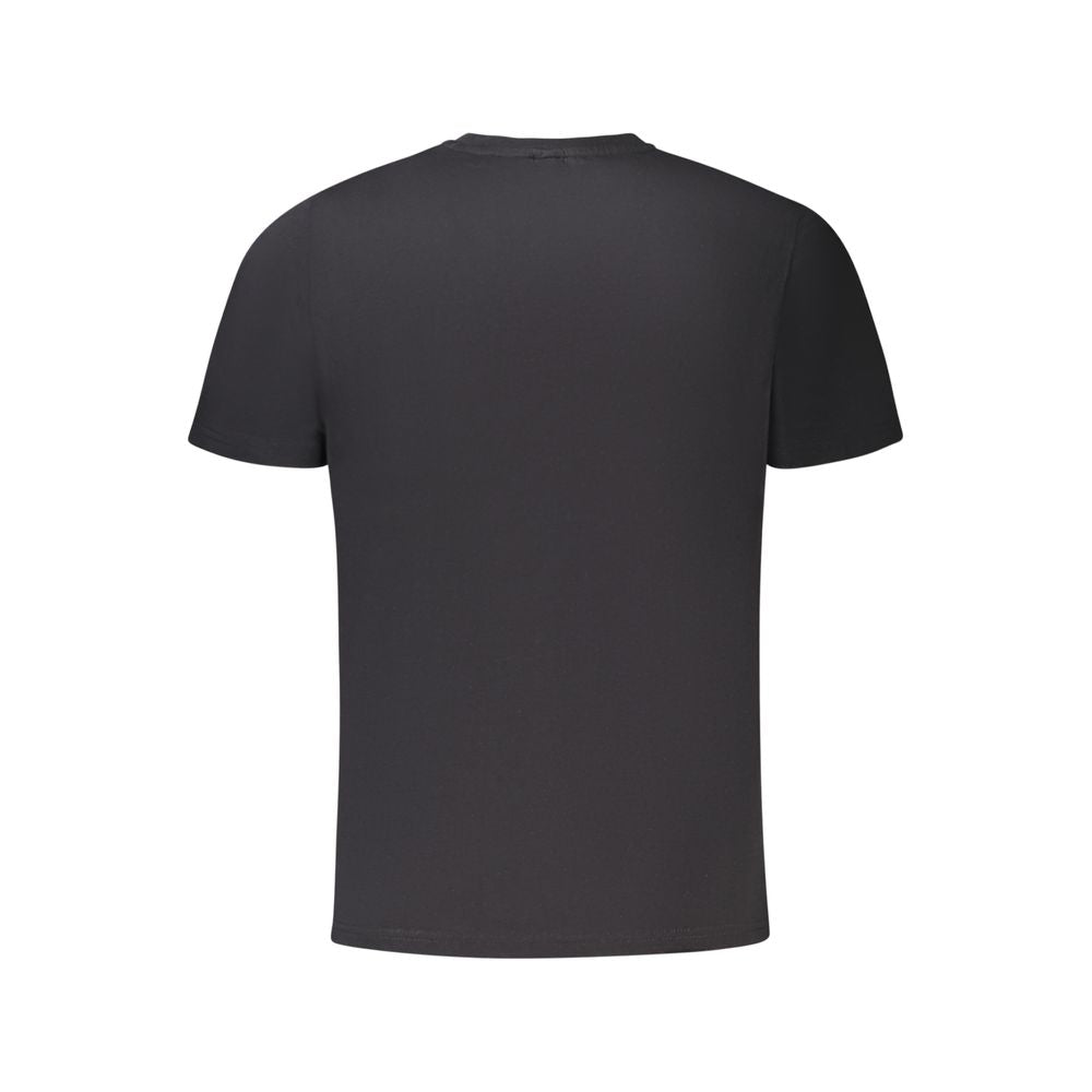Black North Sails men's cotton T-shirt with crew neckline and short sleeves, casual and comfortable for everyday wear.