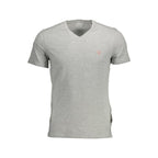 Guess Jeans Gray Organic Cotton Men T-Shirt