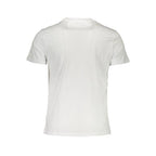La Martina Bianco cotton men's T-shirt with round neckline and short sleeves, plain white design, casual and comfortable fit.