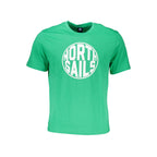 North Sails Verde cotton men's T-shirt with crew neck and short sleeves, featuring a simple, classic design.