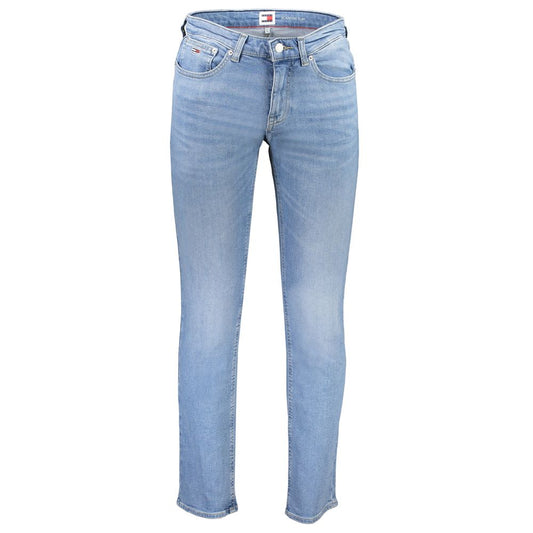 Tommy Hilfiger Light Blue Cotton Men Jeans Tommy Hilfiger