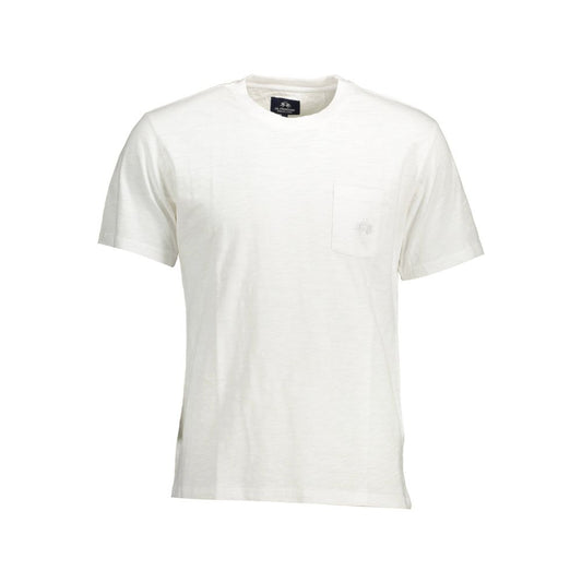 La Martina Bianco Cotton Men T-Shirt La Martina