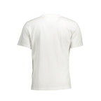White La Martina cotton men's T-shirt with crew neckline and logo detail, casual and comfortable for everyday wear.