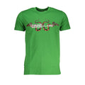 Cavalli Class Verde cotton men's T-shirt featuring a classic fit and brand logo on the chest.