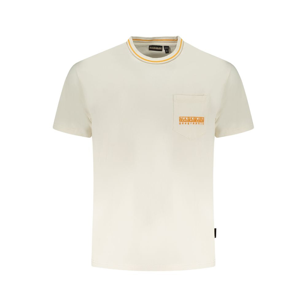 Napapijri White Cotton T-Shirt Napapijri